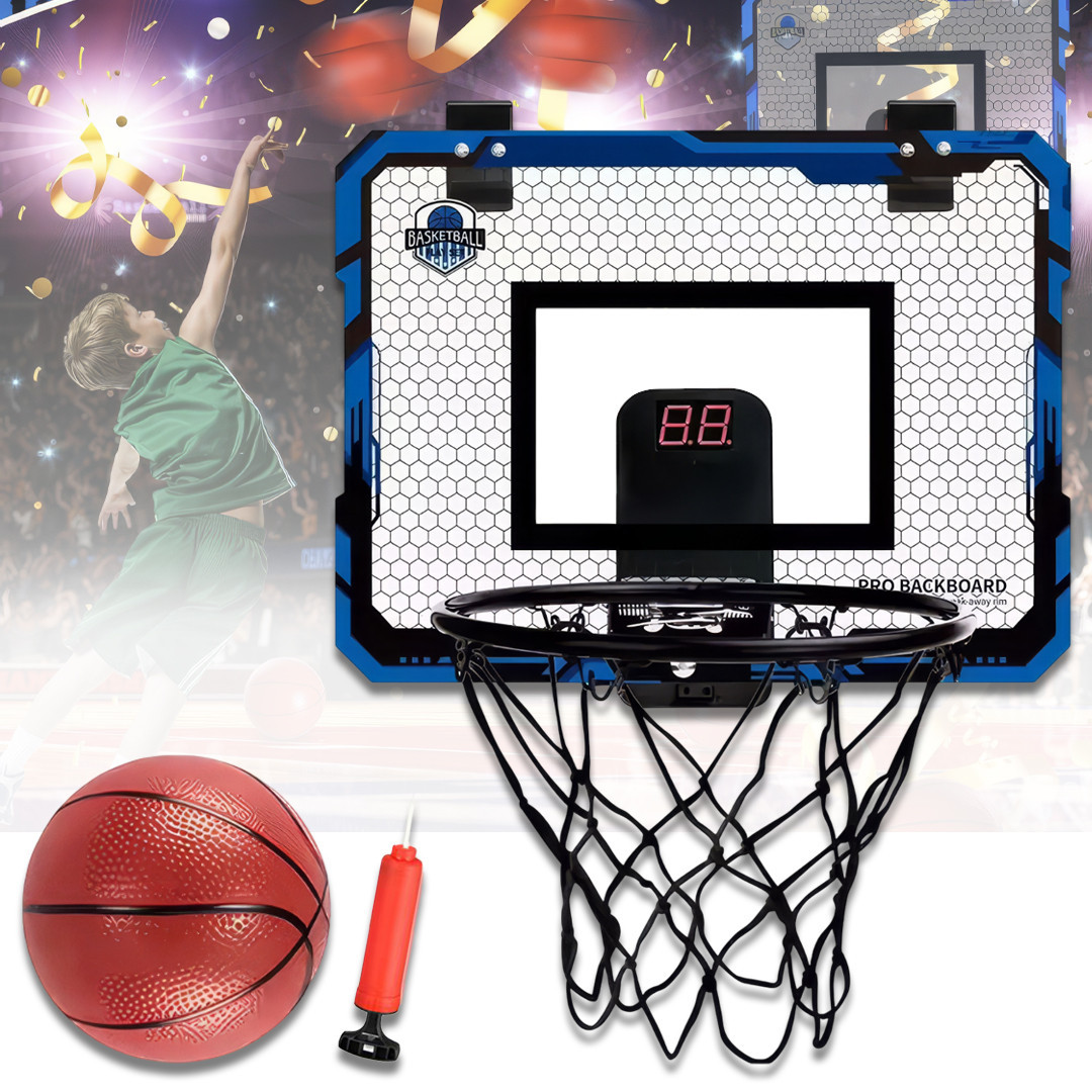 Дитяче баскетбольне кільце ігрове з підсвіткою, звуком і лічильником окулярів | Набір Basketball Net, фото 1