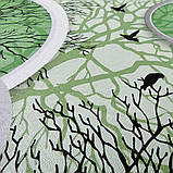 Плівка самоклеюча на паперовій основі 0,45х10м х 0,07мм Чорні та зелені дерева SW-00002440, фото 4