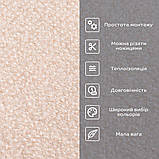 Самоклеюча плитка під ковролін молочний 600х600х4,5мм SW-00002483, фото 4