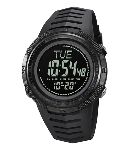 Годинник наручний SKMEI 2147BKBK, BLACK-BLACK, Compass, 10321, фото 1