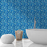 Мозаїка з декоративного скла 298х298х4,5мм Блакитна SW-00002354, фото 5