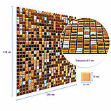 Мозаїка дзеркальна 298х298х4,5мм Мідна SW-00002370, фото 3