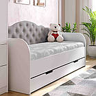 Ліжко Софія, односпальне ліжко з ящиком Sofia на ламелях КОМПЛЕКТ, фото 5