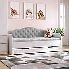 Ліжко Софія, односпальне ліжко з ящиком Sofia на ламелях КОМПЛЕКТ, фото 2