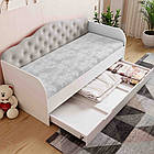 Ліжко Софія, односпальне ліжко з ящиком Sofia на ламелях КОМПЛЕКТ, фото 3