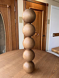 Меблеві ніжки і опори дерев'яні для столу кулі H.715 D.143