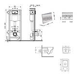 Готове рішення Qtap для ванної кімнати: підвісний унітаз Crow Ultra Quiet 520×360×290 + комплект інсталяції, фото 2