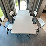 Складний стілець 46х42,5х86см Білий SW-00001610, фото 7