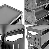 Стелаж універсальний для зберігання триярусний 60х30х77см SW-00002259, фото 7