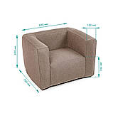 Комплект надувних меблів диван і крісло Коричневий SW-00002656, фото 4