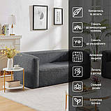 Комплект надувних меблів диван і 2 крісла Сірий SW-00002659, фото 9