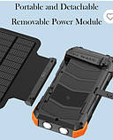 Повербанк із сонячною зарядкою та динамо генератором (7 панелей) SANDBERG протиударний корпус, фото 4