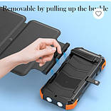 Повербанк із сонячною зарядкою та динамо генератором (7 панелей) SANDBERG протиударний корпус, фото 8