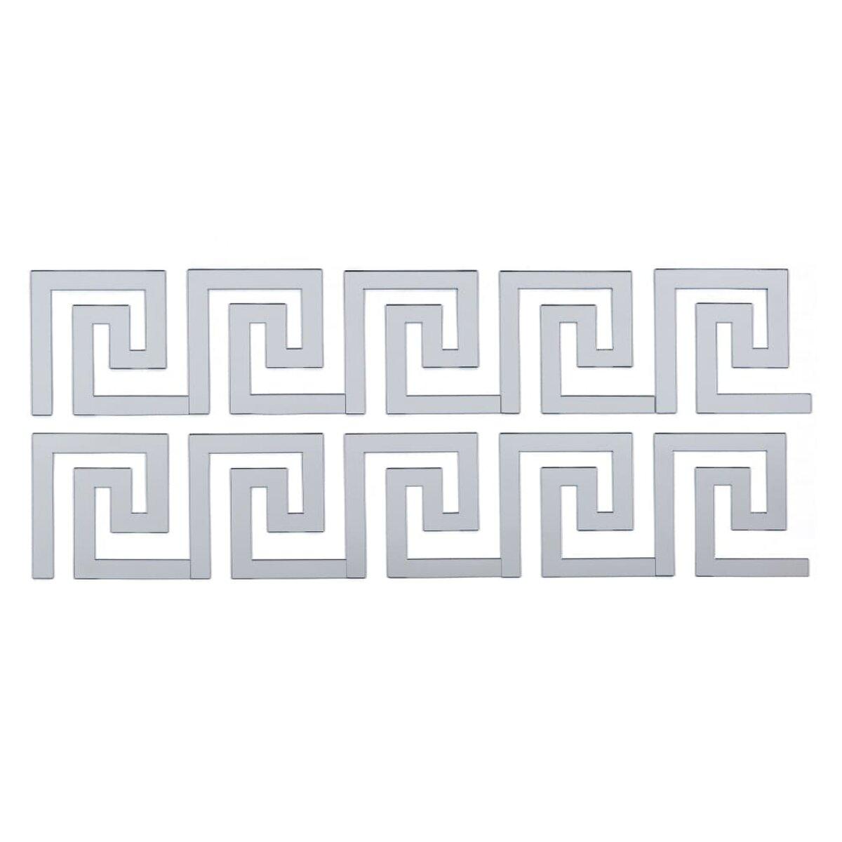 Дзеркальний декор акриловий самоклеючий срібло,10шт (D) SW-00002506, фото 1