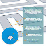 Дзеркальний декор акриловий самоклеючий срібло,10шт (D) SW-00002506, фото 4