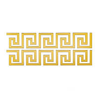 Дзеркальний декор акриловий самоклеючий золото,10шт (D) SW-00002507