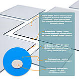 Дзеркальний декор акриловий самоклеючий срібло, 7шт (D) SW-00002508, фото 4