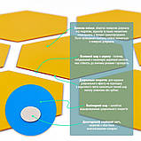 Дзеркальний декор акриловий самоклеючий 80*70мм золото, 12шт(D) SW-00002515, фото 4