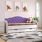 Ліжко Софія, односпальне ліжко з ящиком Sofia на ламелях КОМПЛЕКТ, фото 2