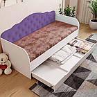 Ліжко Софія, односпальне ліжко з ящиком Sofia на ламелях КОМПЛЕКТ, фото 3