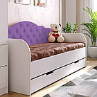 Ліжко Софія, односпальне ліжко з ящиком Sofia на ламелях КОМПЛЕКТ, фото 5