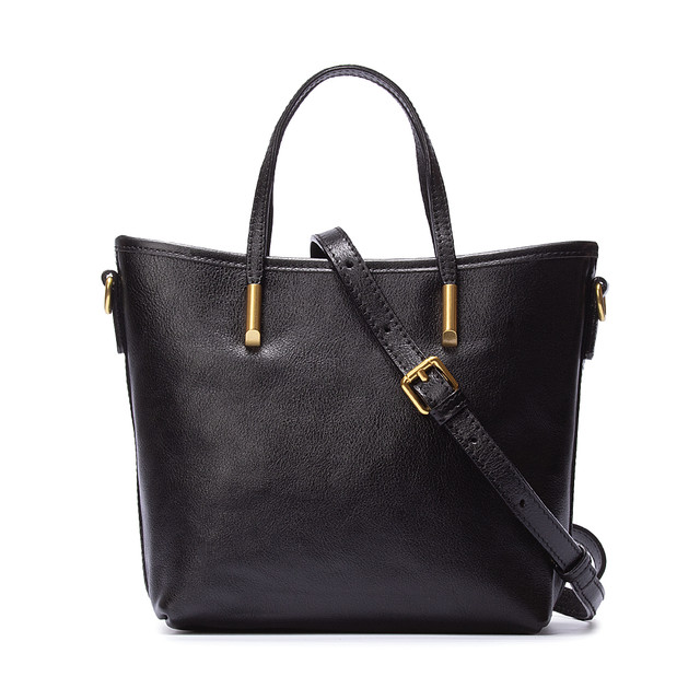 Сумка жіноча шкіряна чорна арт.00255