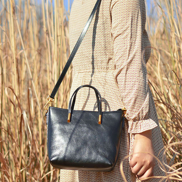 Сумка жіноча шкіряна чорна арт.00255