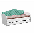 Ліжко Софія, односпальне ліжко з ящиком Sofia на ламелях КОМПЛЕКТ, фото 6