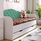 Ліжко Софія, односпальне ліжко з ящиком Sofia на ламелях КОМПЛЕКТ, фото 5