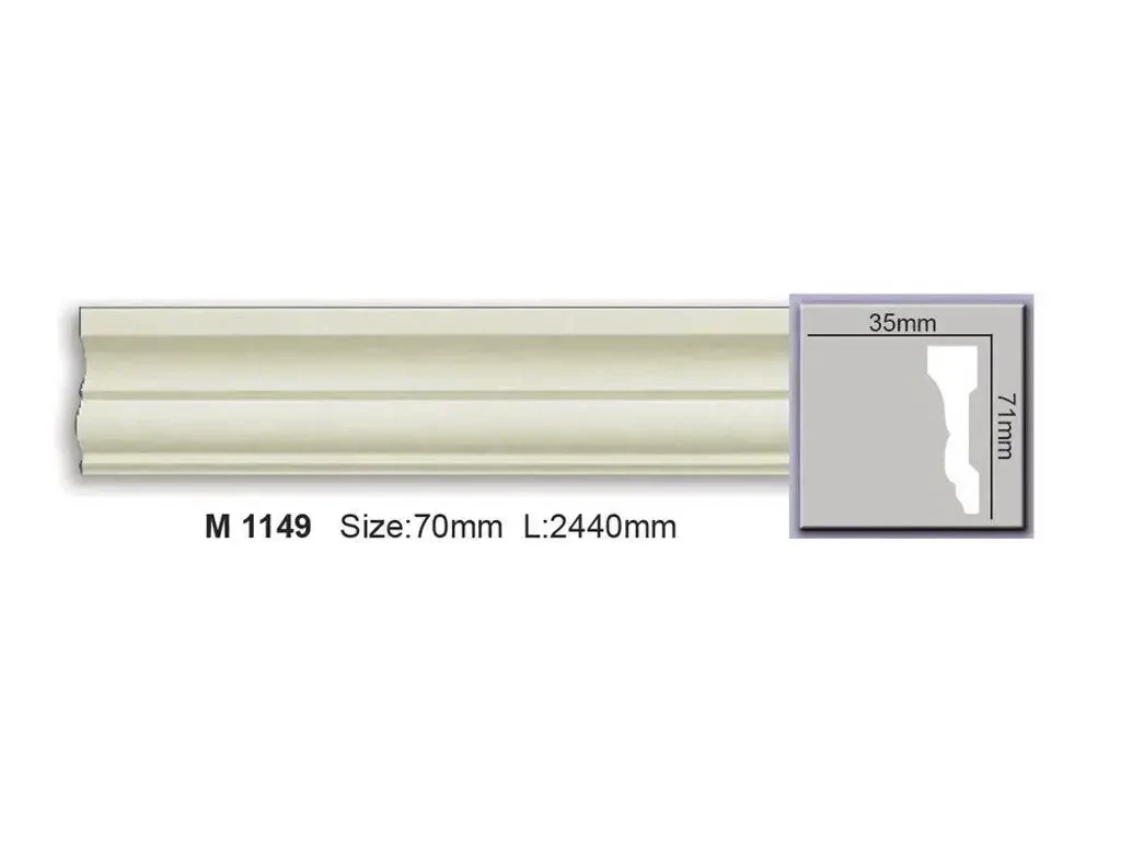 Молдинг стіновий гнучкий Harmony M1149 Flex (7,1х3,5)см, довжина 2м
