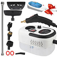 Пароочиститель для дома, 2500 Вт, 8 насадок + Отпариватель Steam Brusher / Парогенератор для уборки