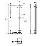 Сушка для рушників Силует Квадро 160х1000 правий, фото 5
