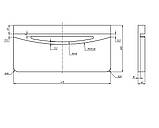 Полиця для сушки для рушників Авангард, Largo і Avalon, карамельний дуб, фото 5