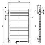 Сушка для рушників Ellipse 500х800 Sensor правий з таймером, білий оксамит, фото 5