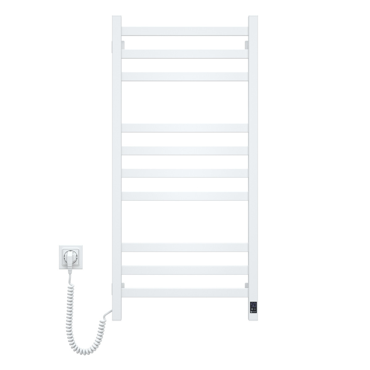 Сушка для рушників Авангард 480х1000 Sensor лівий з таймером, білий, фото 1