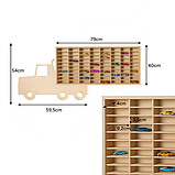 Дерев'яна полиця для вантажних машинок Kruzzel 26582, фото 3