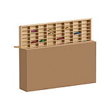 Дерев'яна полиця для вантажних машинок Kruzzel 26582, фото 7