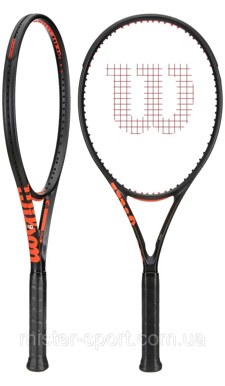 Тенісна ракетка Wilson Clash 100 V3.0 295g (розмір ручки -3), фото 1