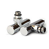 Кран кутовий подовжений для сушки для рушників Raftec 1/2x1/2 Chrome, 2шт., фото 2