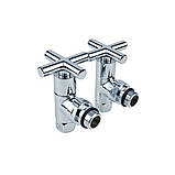 Кран кутовий для сушки для рушників Raftec Premium 1/2x1/2 Chrome, 2шт., фото 3
