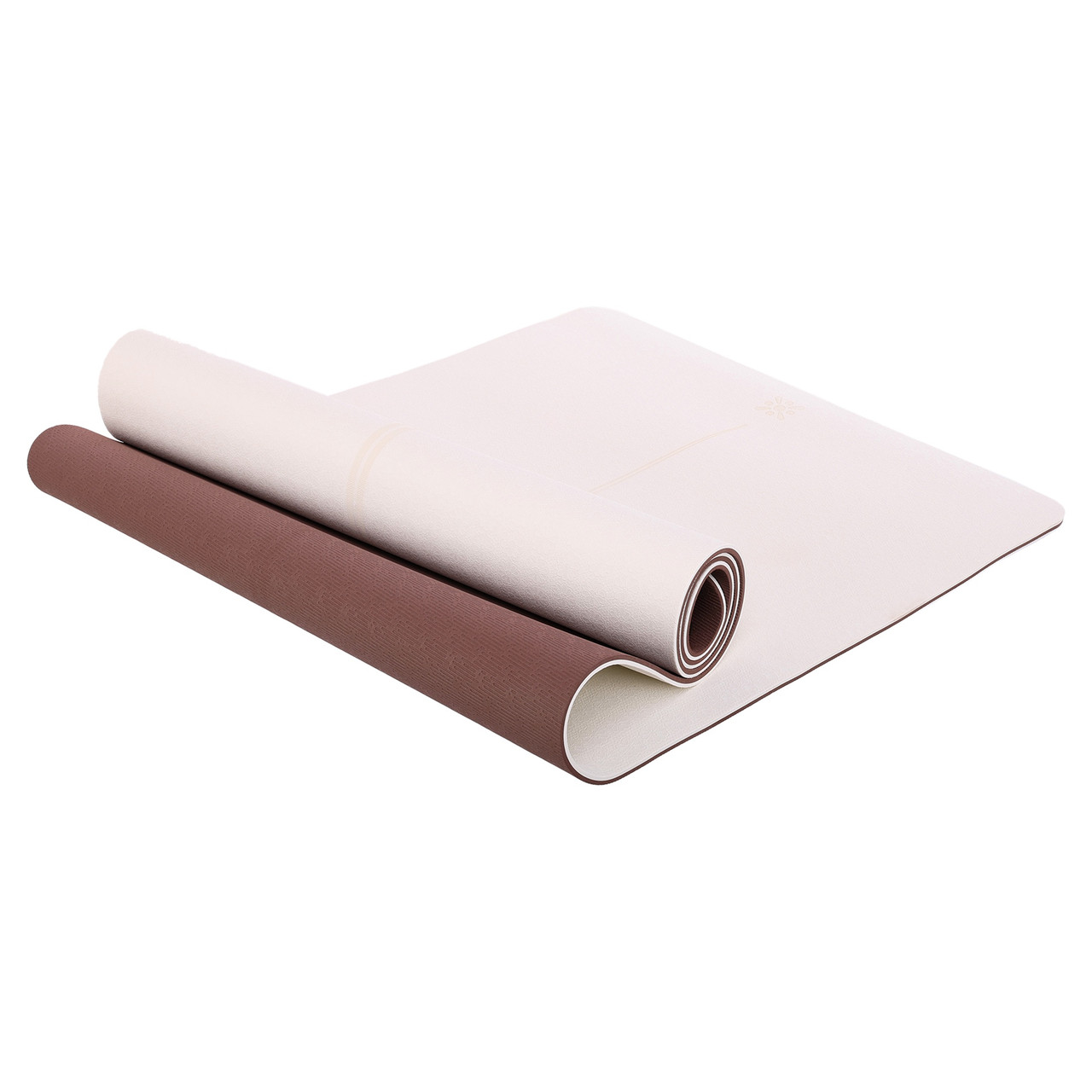 Універсальний двошаровий килимок для йоги та фітнесу TPE BLOOM 183 × 66 × 0,7 см, фото 1