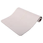 Універсальний двошаровий килимок для йоги та фітнесу TPE BLOOM 183 × 66 × 0,7 см, фото 8