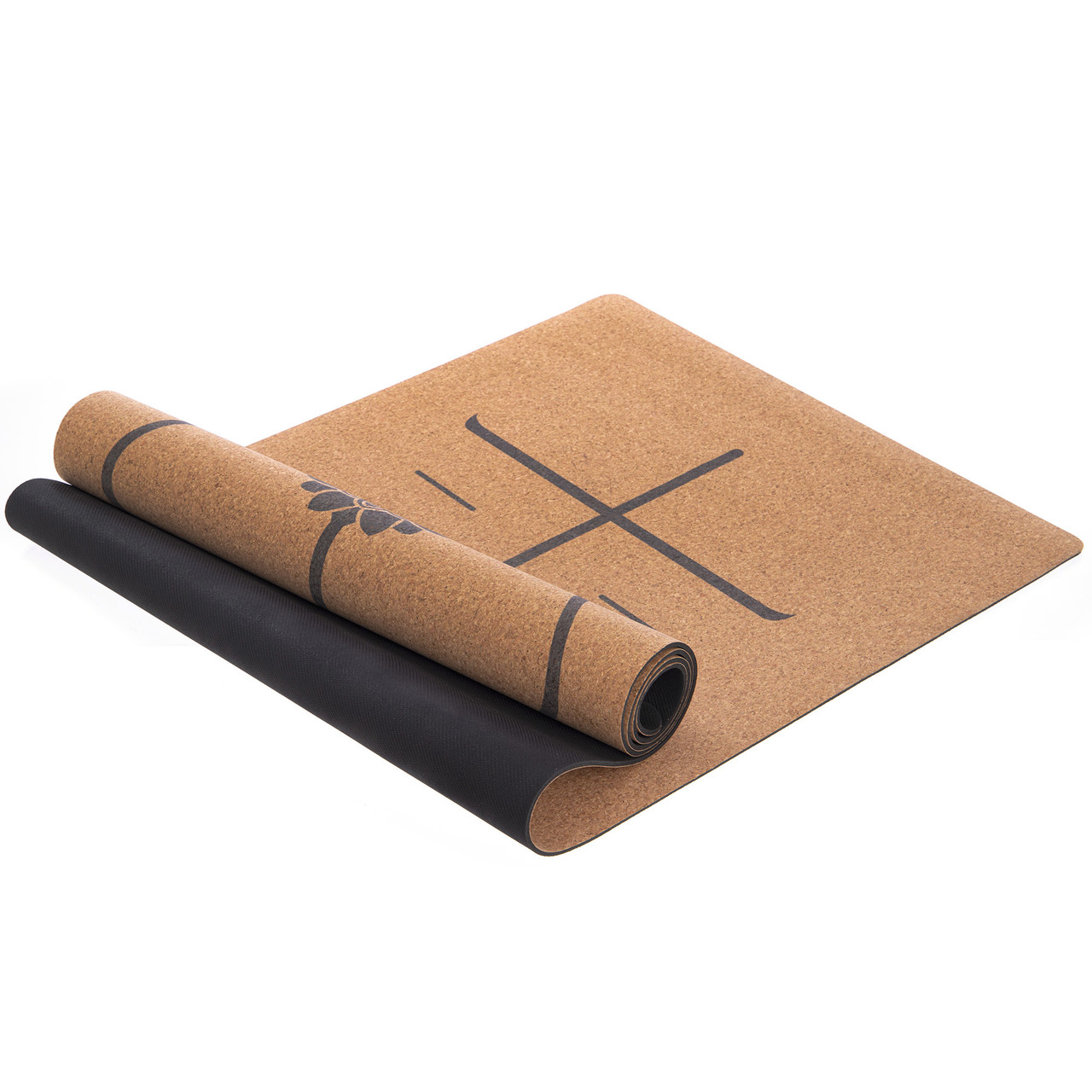 Килимок для йоги пробковий каучуковий Yoga mat Record
