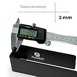 Тримач для рушників Navin 230 мм, чорний матовий, фото 3