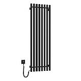 Сушка для рушників електричний Navin Levante 450х1400 Sensor лівий, чорний муар, фото 3