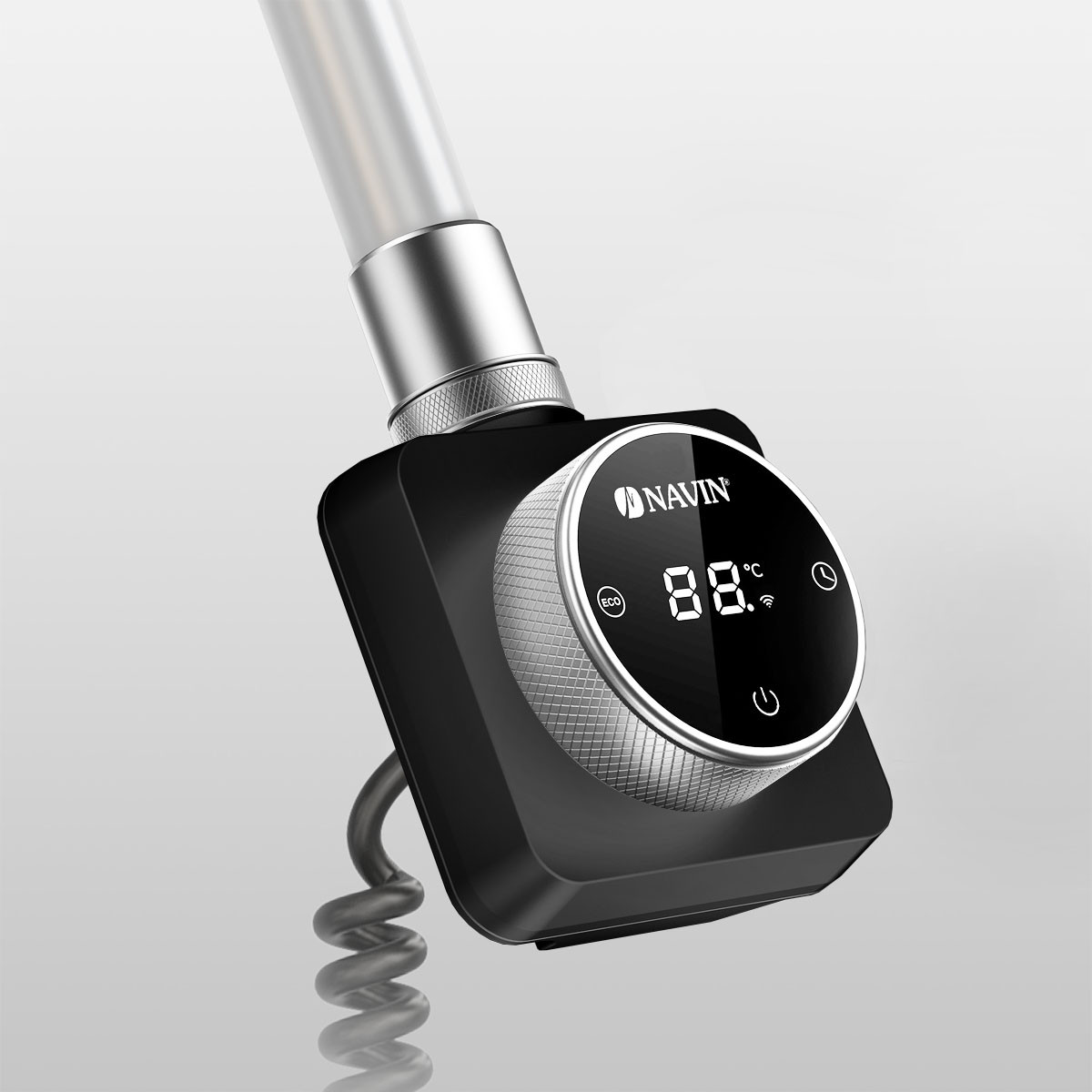 ТЕН для сушки для рушників NAVIN Accorto 300W чорний з WIFI, фото 1