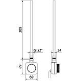 ТЕН для сушки для рушників NAVIN Accorto 300W чорний з WIFI, фото 7