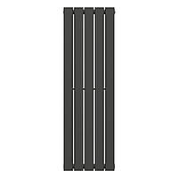 Вертикальний радіатор Largo 376х1200-5, anticor, чорний муар