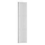 Вертикальний радіатор Ellipse Double 480х1800-8, білий, anticor, фото 3