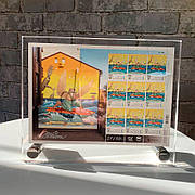 Менюхолдер А5 на металевих тримачах, горизонтальний односторонній, для вкладишу формату А5 (210х150 мм)